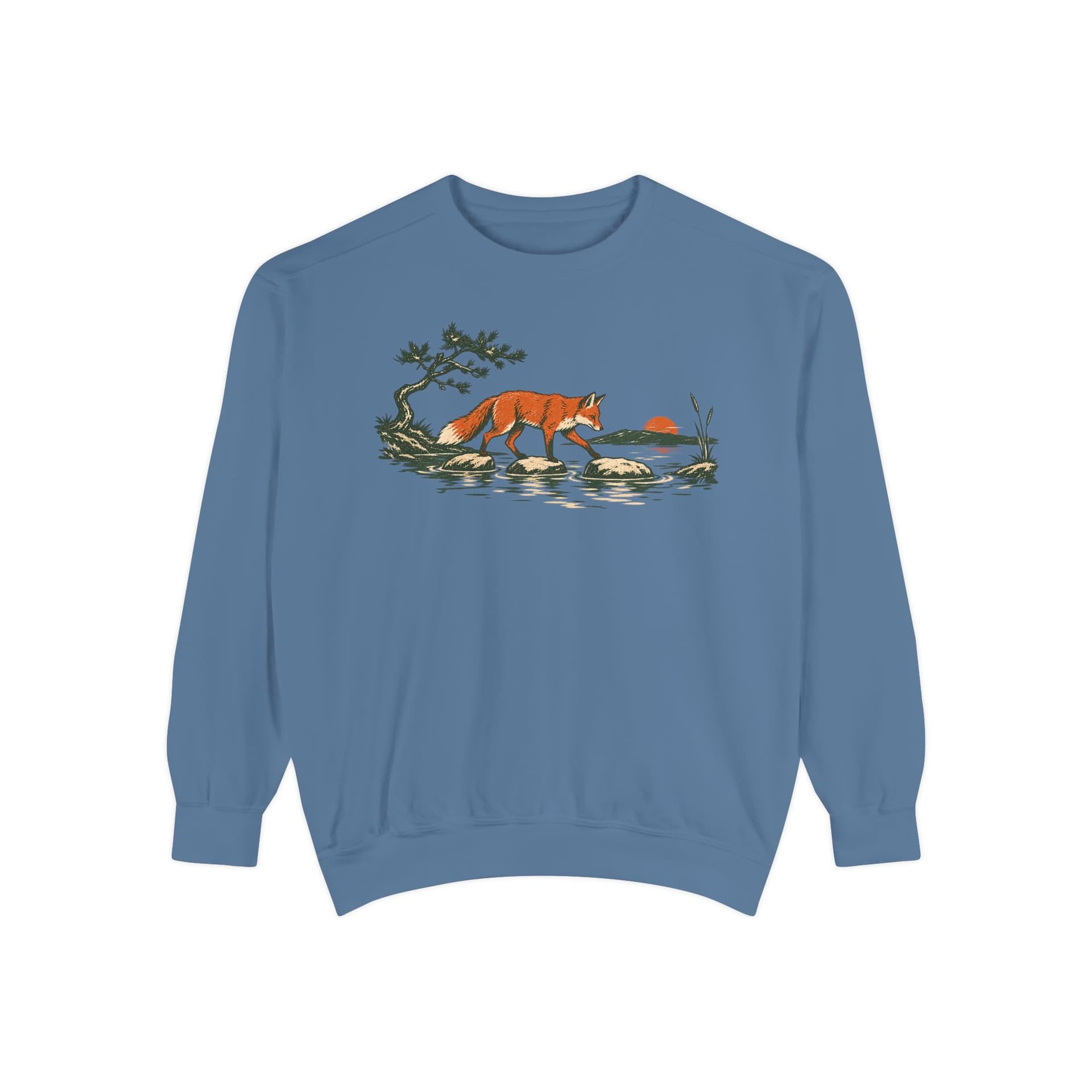 Vintage Fox Sunset Wilderness Sweatshirt